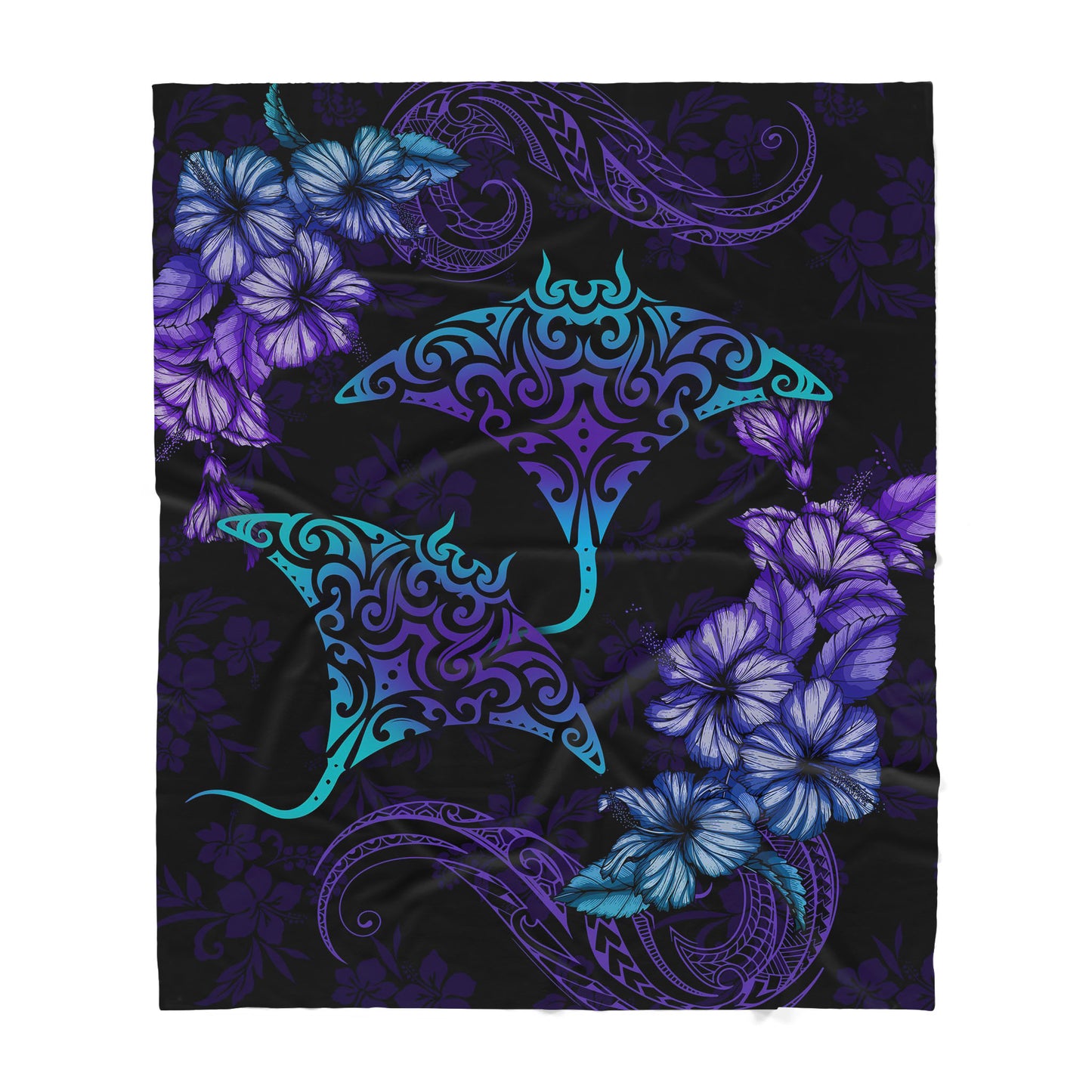 Australian Pattern Aboriginal Beautiful Rays Hawaii Fish Sherpa Blanket HC