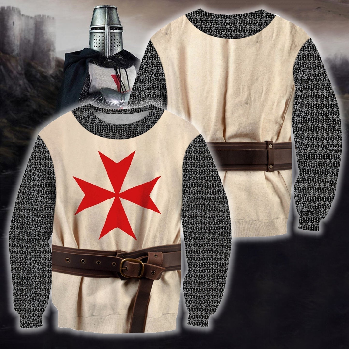 3D All Over Printed Templar - Amaze Style™-Apparel