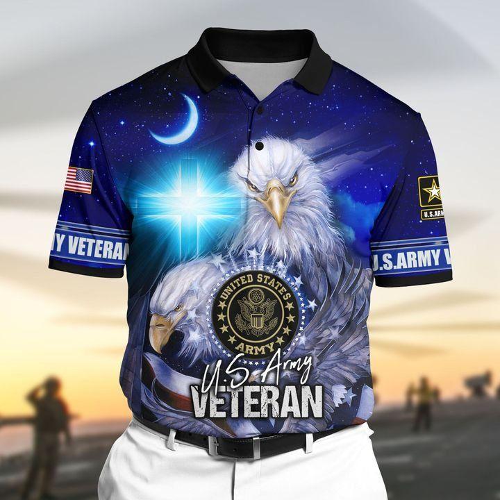 American US Army Veteran Over Printed Unisex Deluxe Hoodie ML