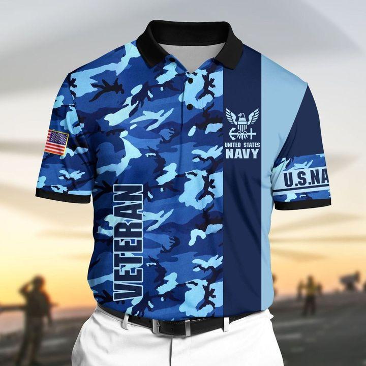 American US Navy Veteran Over Printed Unisex Deluxe Hoodie ML