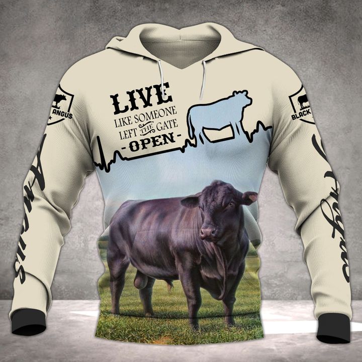 Angus Cattle 3D All Over Printed Hoodie For Men And Women