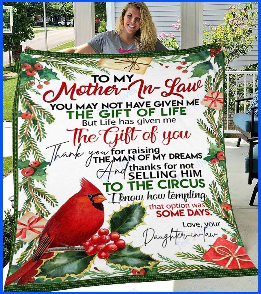 Custom Blanket To My Mother In Law-Best Gift For Mom Mother In Law-Sherpa Blanket TA