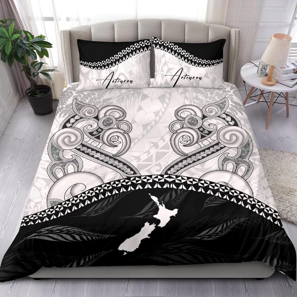 Aotearoa New Zealand Maori Manaia Bedding Set, Whakakotahi I Te Aroha