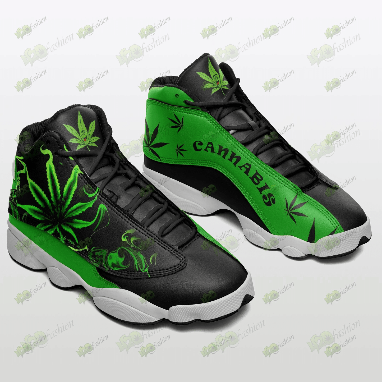 WEED AIR JORDAN 13 SNEAKERS JD13 XIII SHOES 18092105.CXT