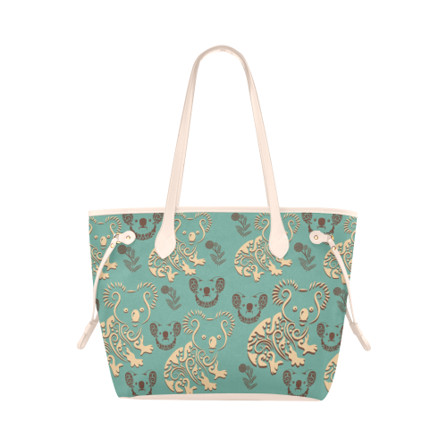 Australia Koala Clover Canvas Tote Bag NN8 - Amaze Style™-CLOVER CANVAS TOTE BAGS