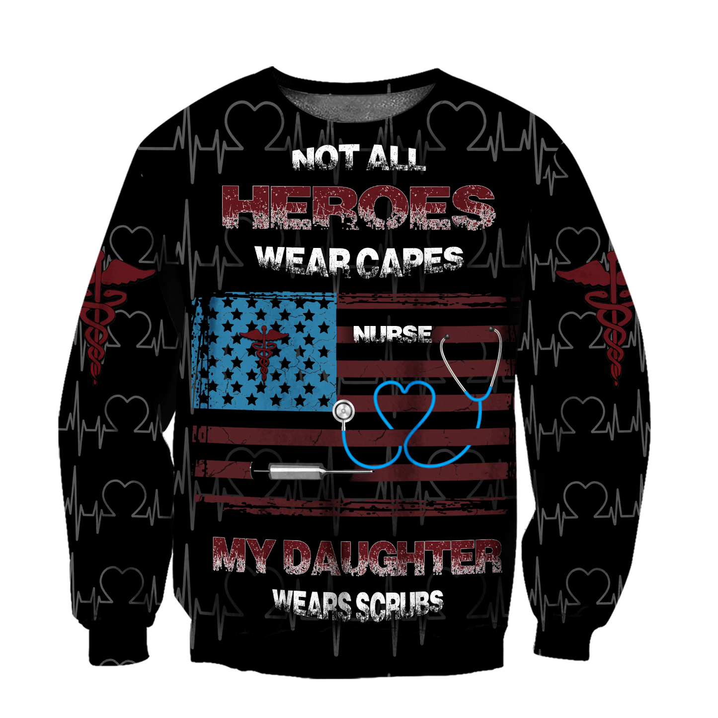 All Over Printed My Daughter Is A Nurse Hoodie DA140920201-MEI