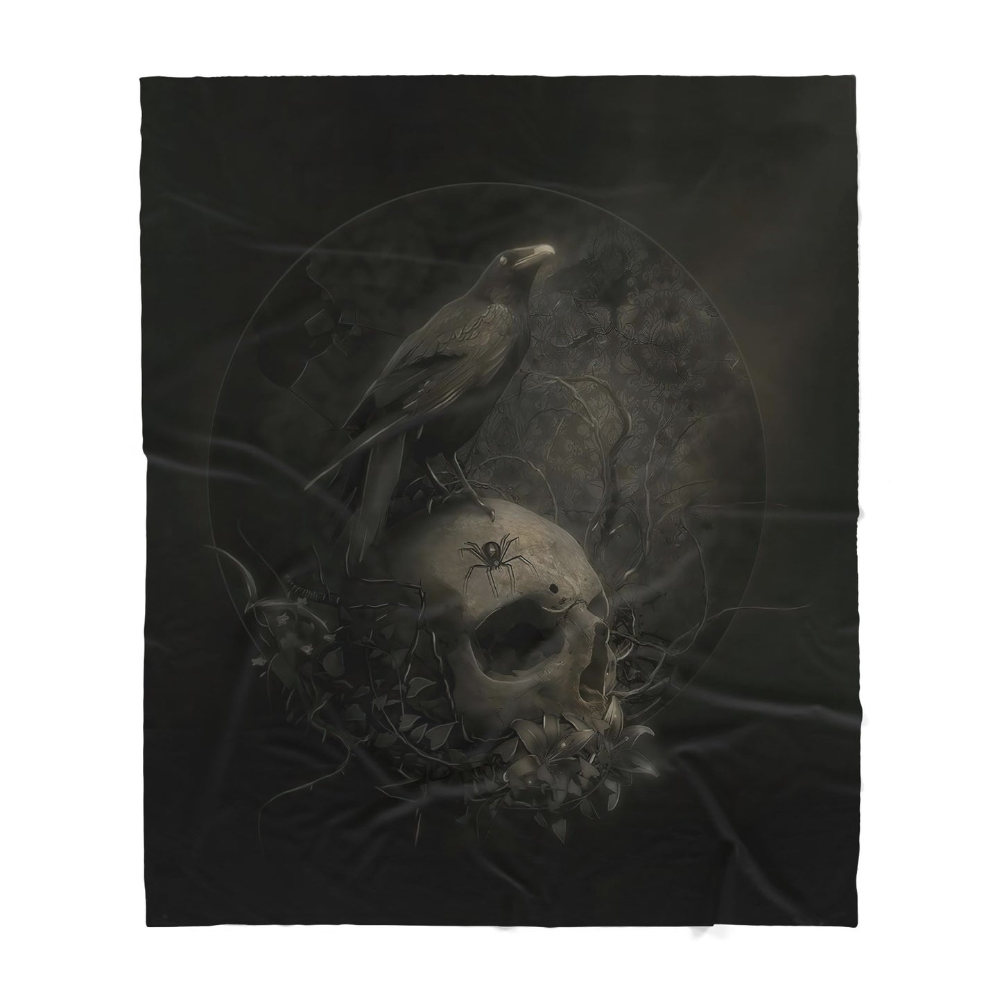 Infinite Store 3D Printed Skull Sherpa Blanket PL