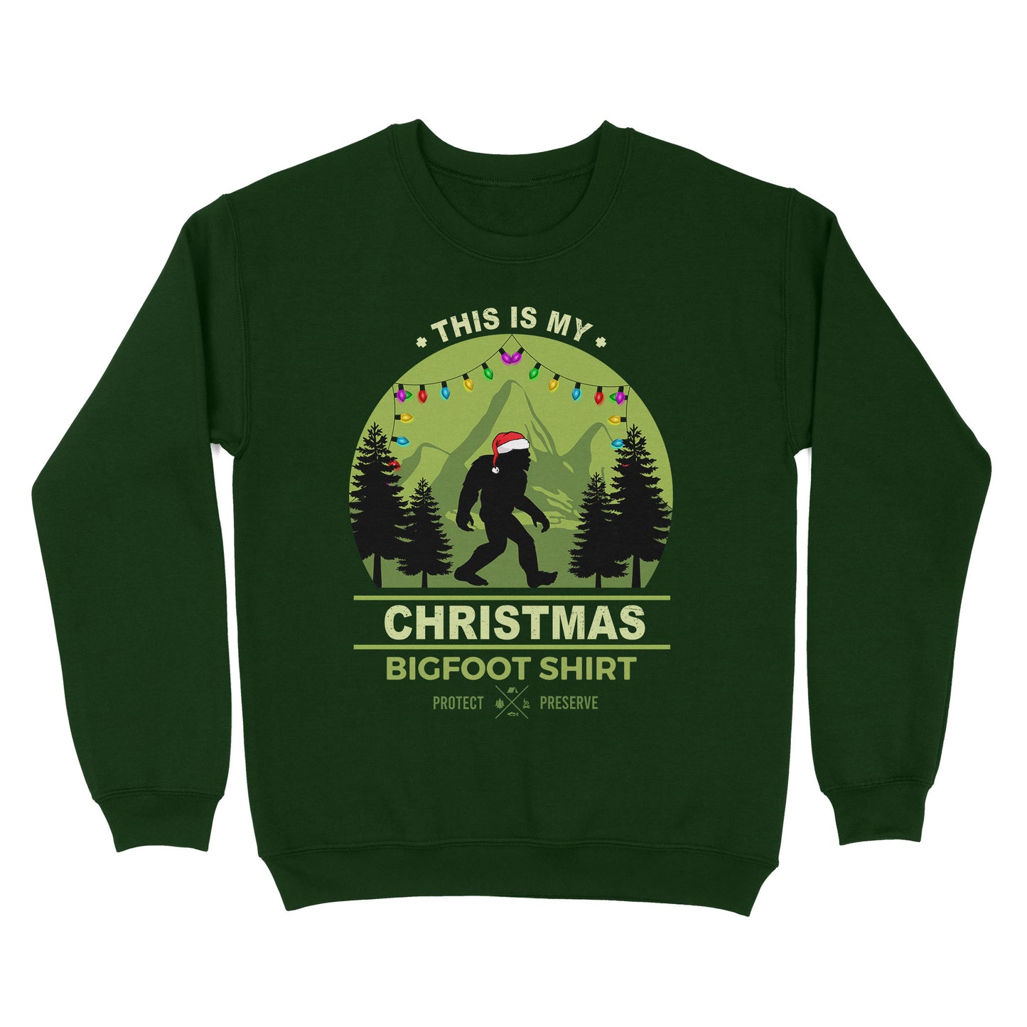 This Is My Christmas Bigfoot Shirt Sweatshirt