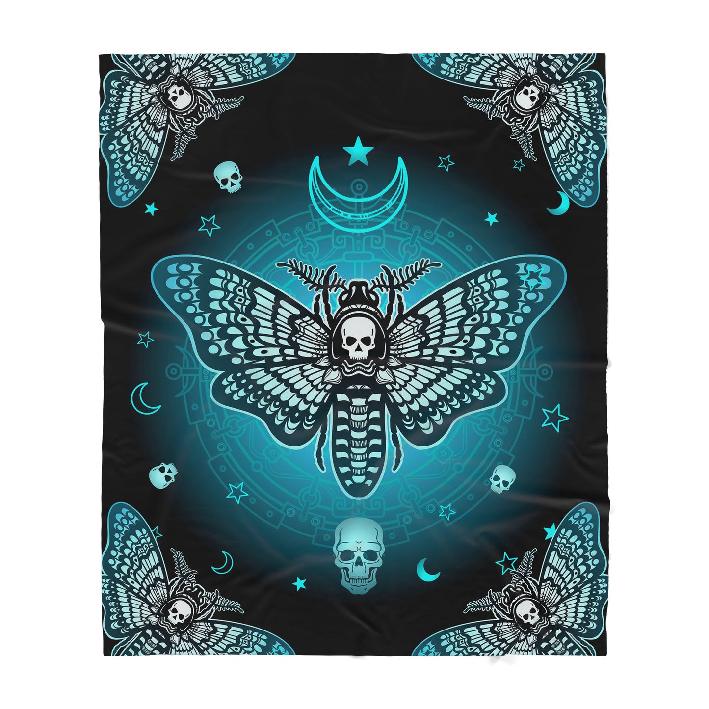 Infinite Store 3D Printed Skull Sherpa Blanket PL