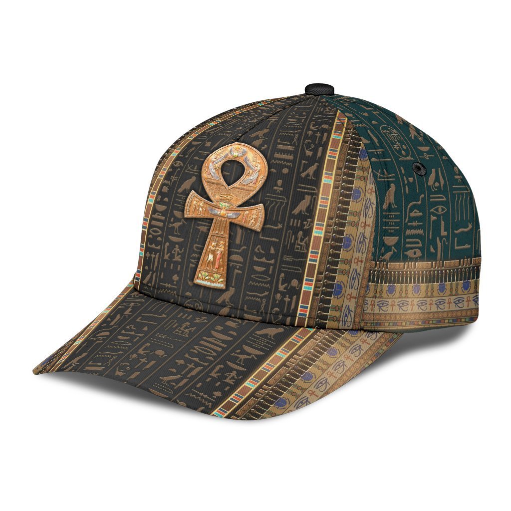Ancient Egypt Ankh Pattern Classic Cap