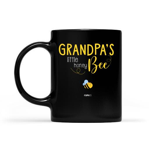 Grandpa's Little Honey Bee Personalized T-shirt Father's Day Gift