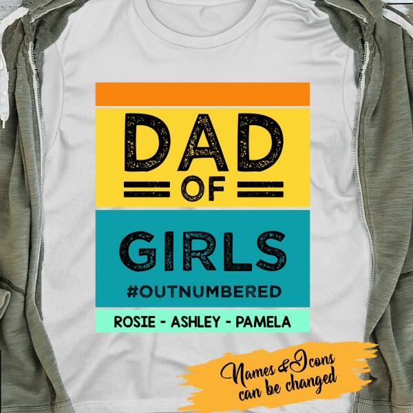 Dad Of Children Personalized T-Shirt - Amazing Gift For Father's Day
