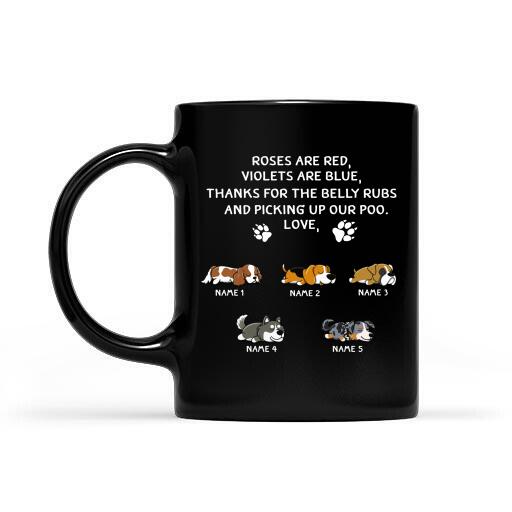 Personalized Mug Best Dog Dad Ever Thanks For Picking Up Our Poo Father's Day