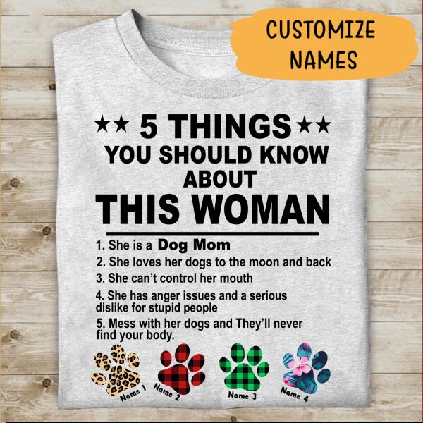 Never Underestimate Woman Personalized T-Shirt, Best Gift For Mom