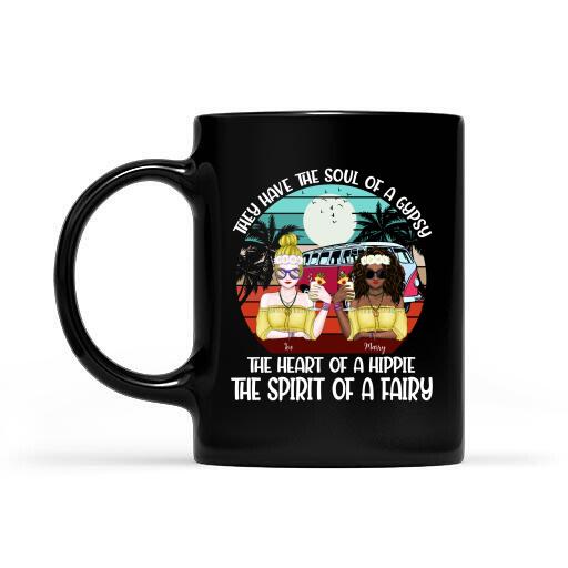 They Have The Soul Of A Gypsy, The Heart Of A Hippie The Spirit Of A Fairy Personalized T-shirt, Mug, Special Gifts For Hippie Lovers