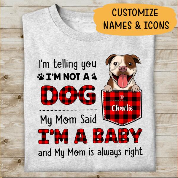 Telling You I Am Not A Dog Personalized T-shirt For Dog Lovers Amazing Gift For You Friends