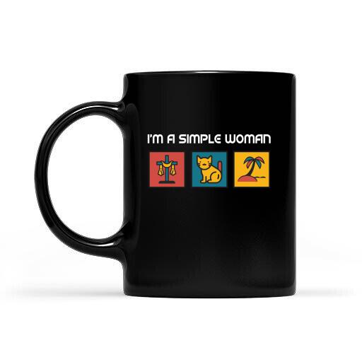 Simple Woman Personalized T-shirt For Dog Lovers Special Gift For You Friends Black Mug