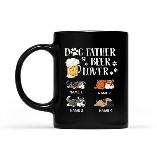 Dof Father Beer Lover Personalized Canvas Throw Pillow Special Gift For Dad