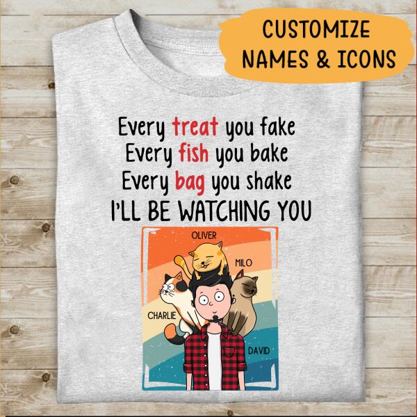 Every Fish You Bake, Personalized Gifts for Dad and Cat Lovers