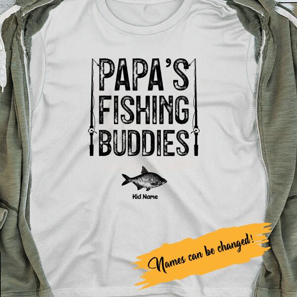 Personalized T-shirt Papa's Fishing - Amazing gift for Father's day