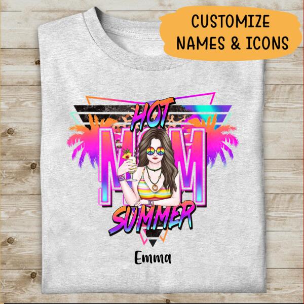 Hot Mom Summer Personalized T-shirt Amazing Gift For You Hippie Style