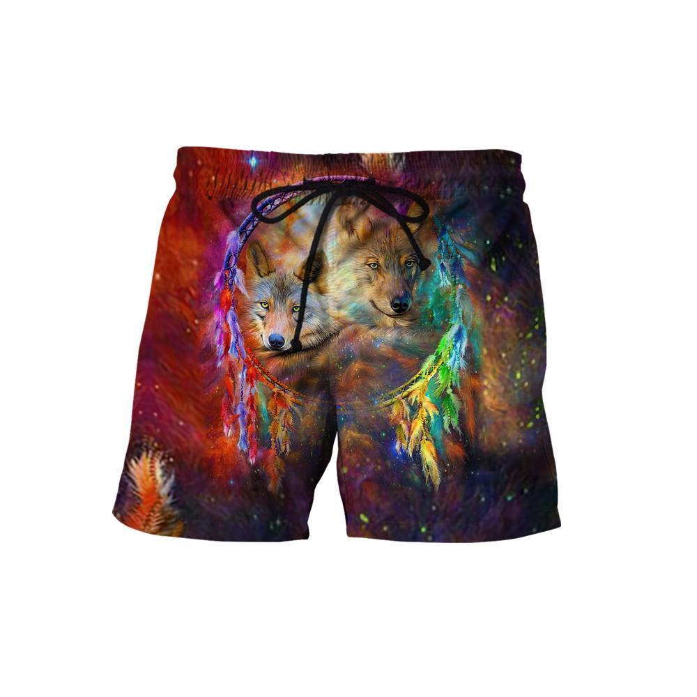 All Over Print Beautiful Wolf Couple-MEI