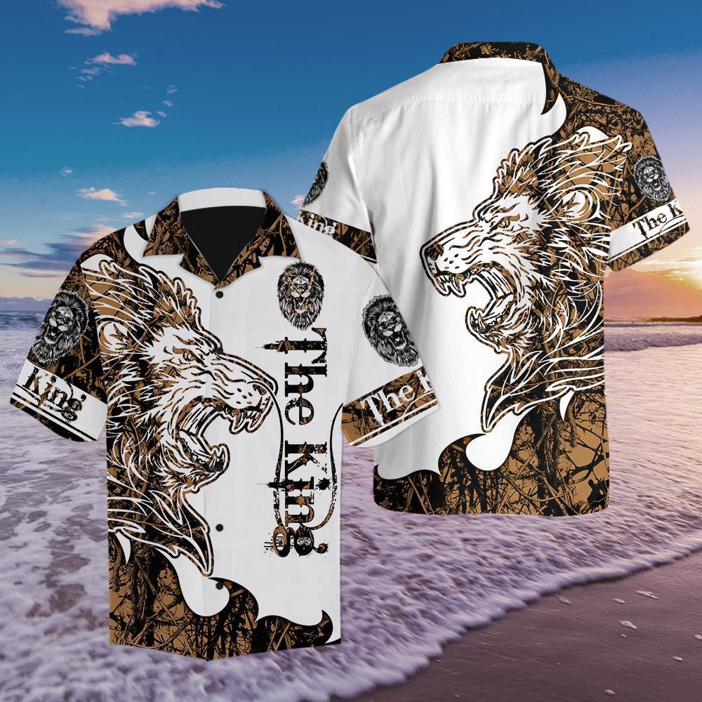 The King Lion Tattoo Over Printed Hoodie TP