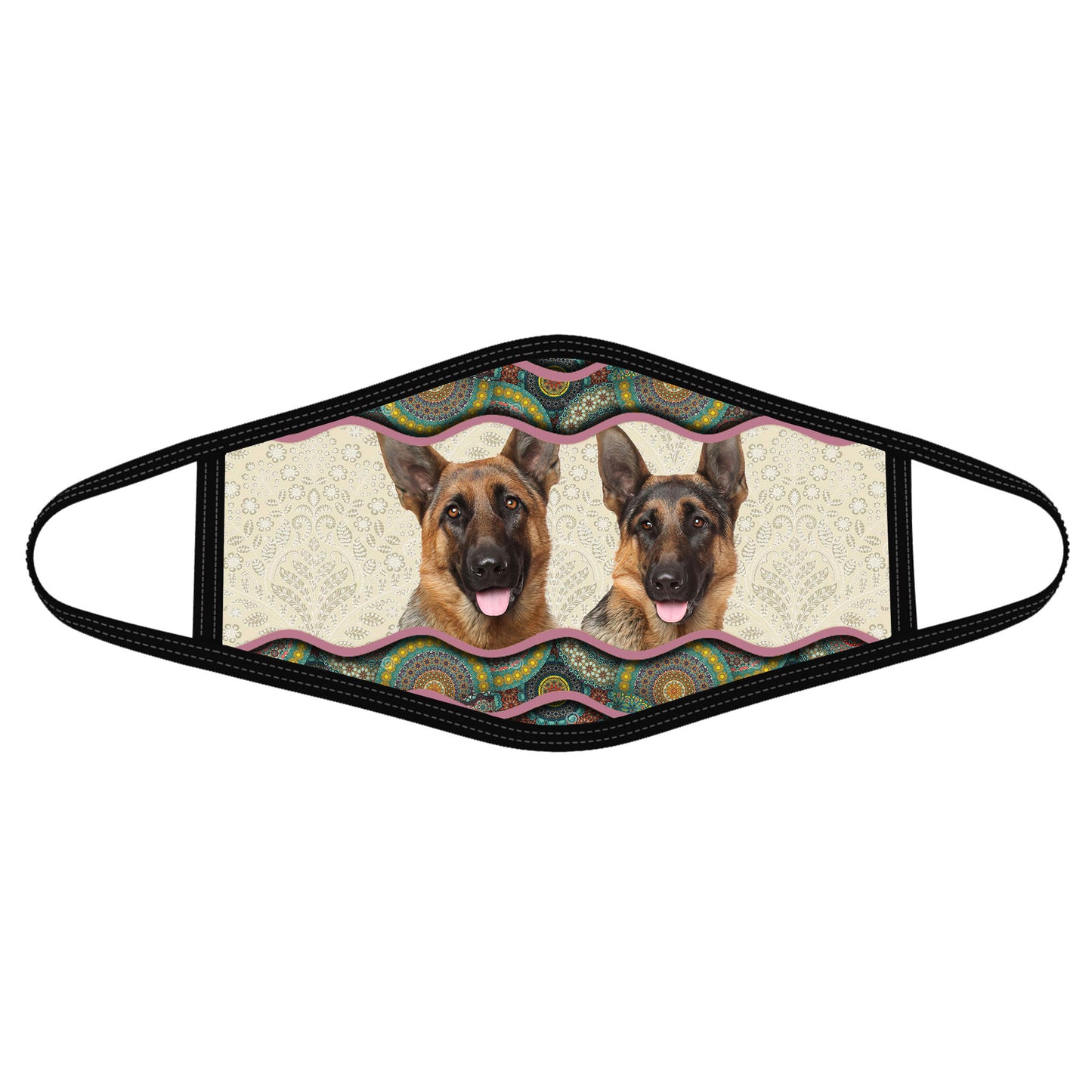 Vintage German Shepherd Face Mask DL