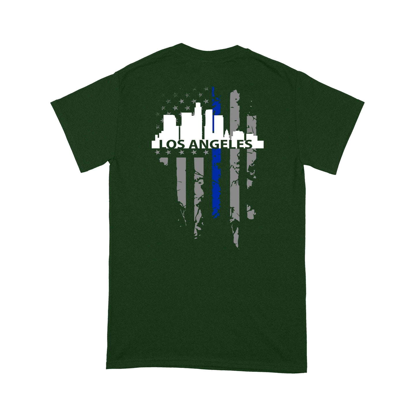 Thin Blue Line T-shirt Special Gift For Policeman Los Angeles Shirt
