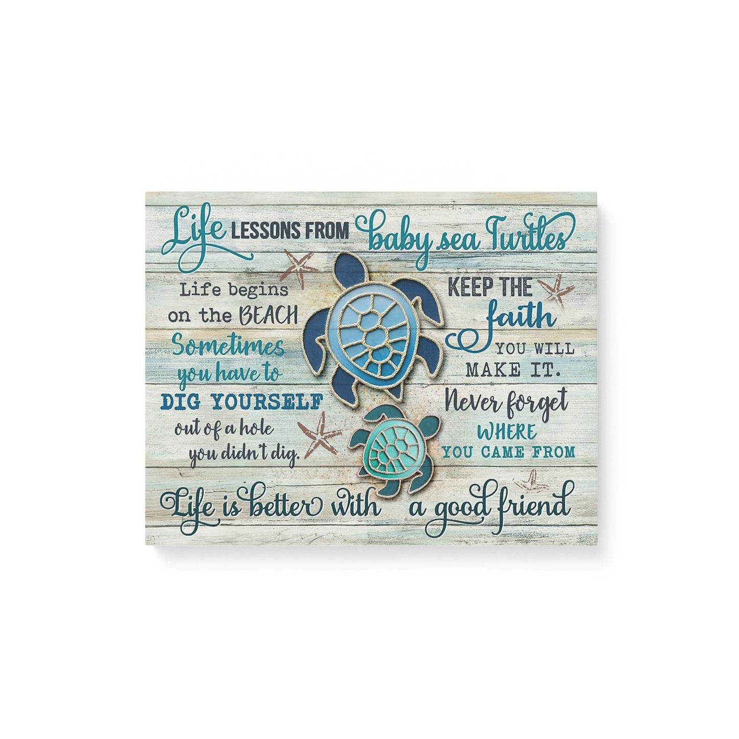 Beach Canvas Baby Sea Turtles