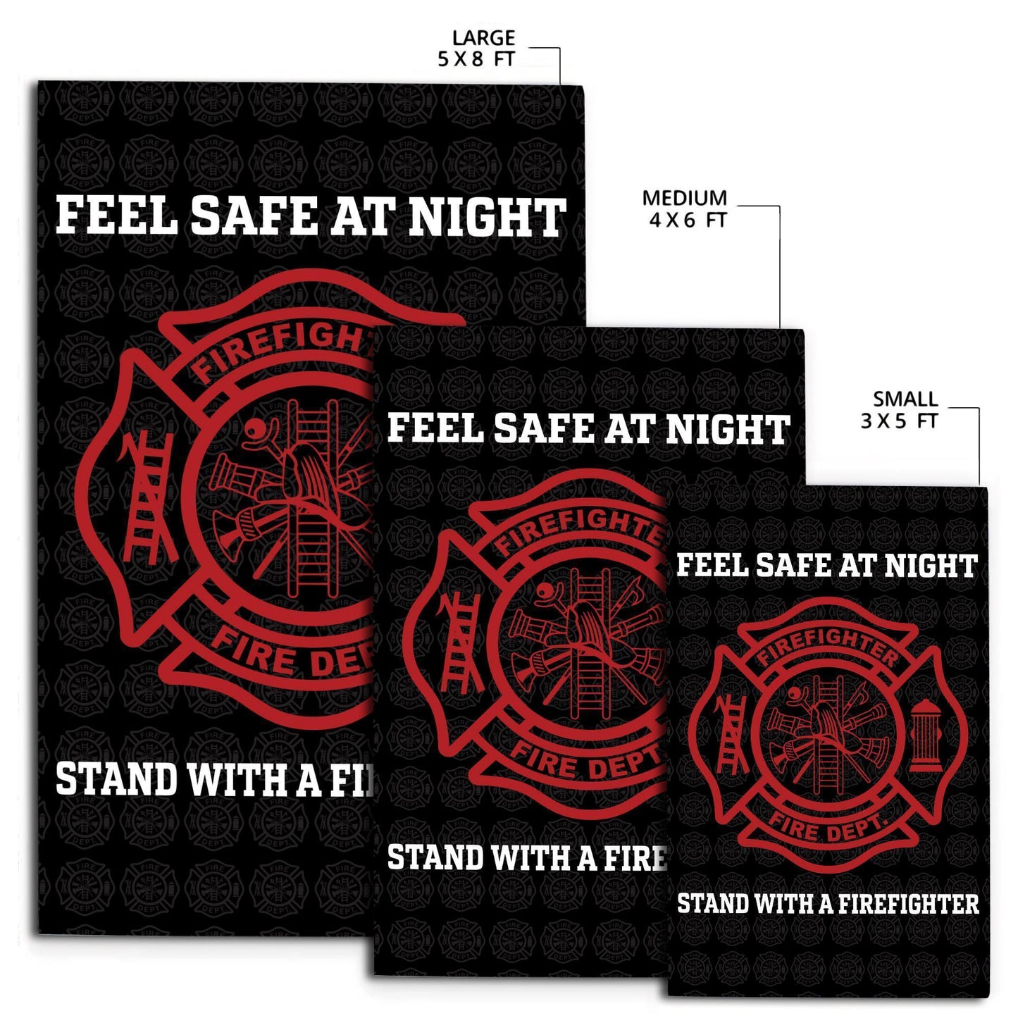 Feeling Safe With Firefighter Premium Rug