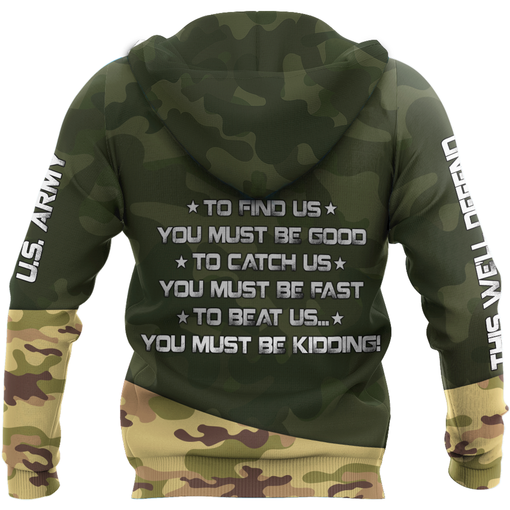 US Army US Army Veteran 3D All Over Printed Shirts For Men and Women