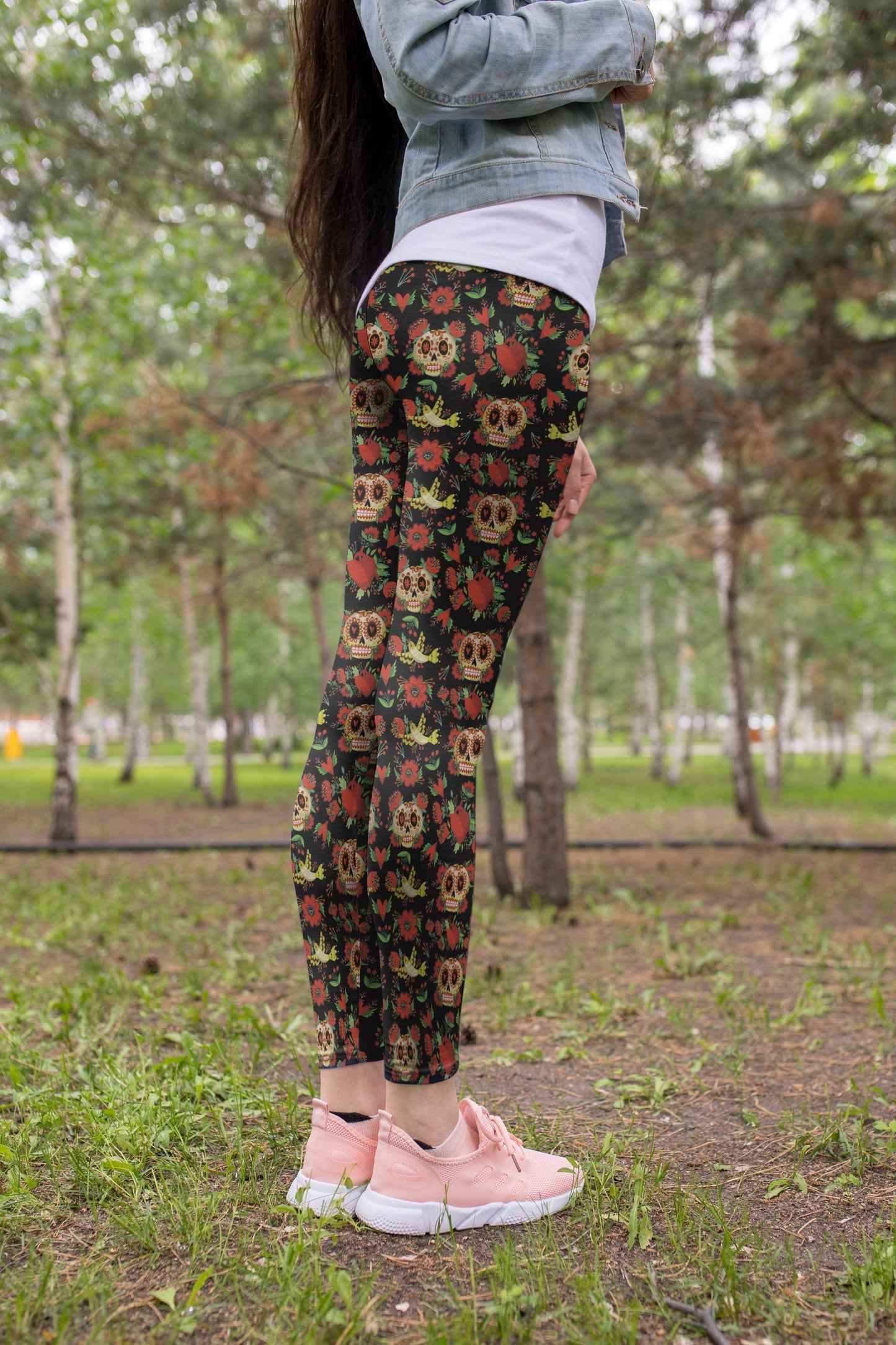 3D All Over Print Skull Bird Legging - Amaze Style™-Apparel