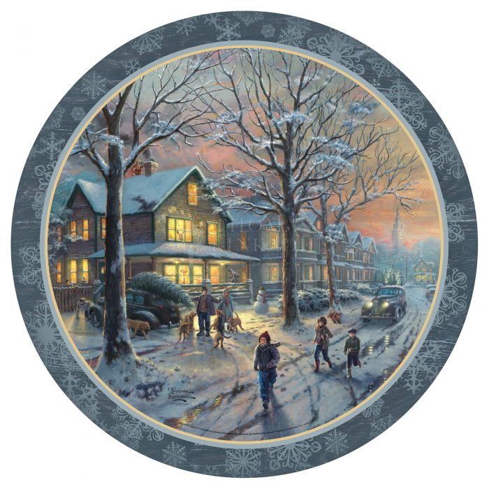 A Christmas Story Round Wooden Door Plate