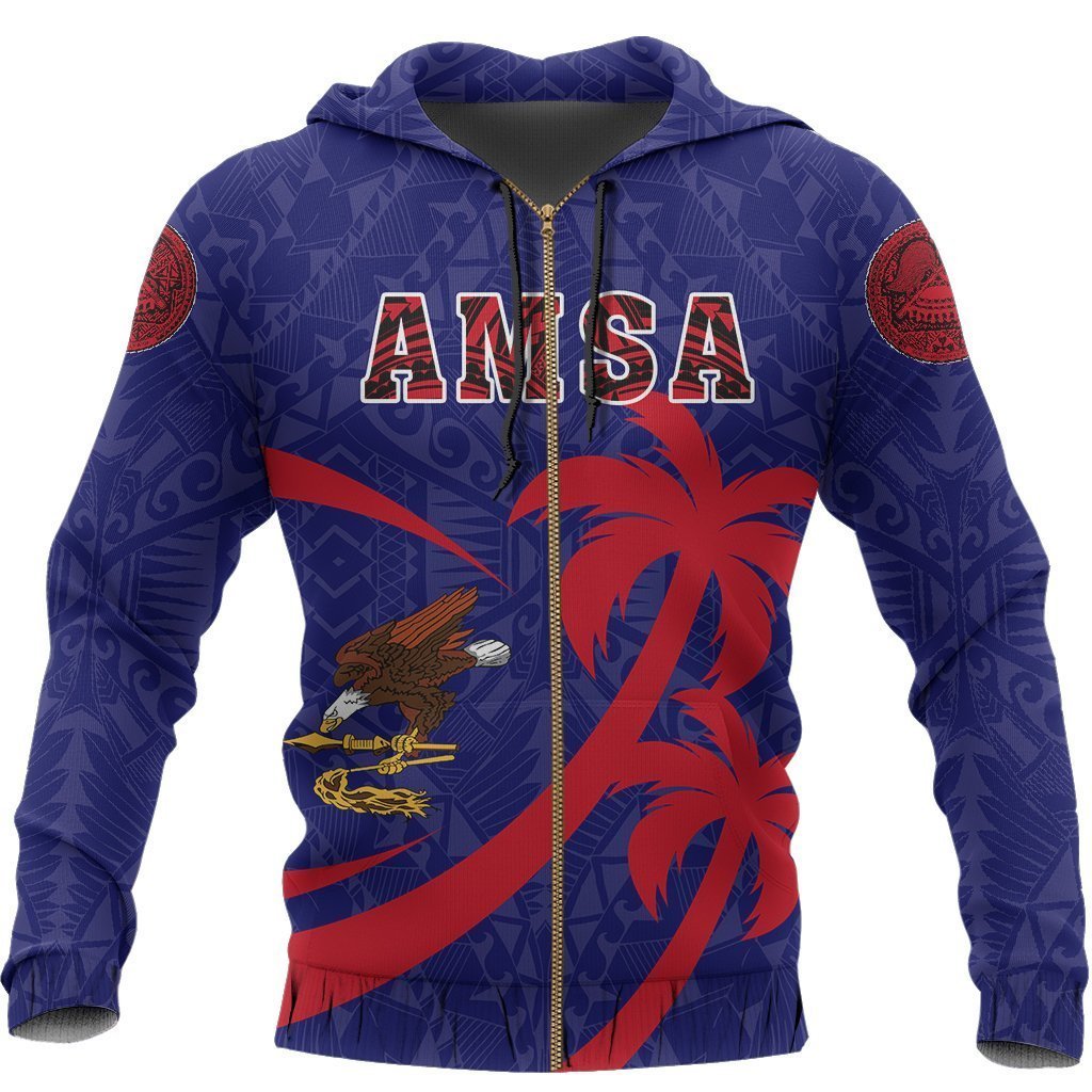 American Samoa Polynesian Hoodie - Coconut Island Version PL - Amaze Style™-Apparel