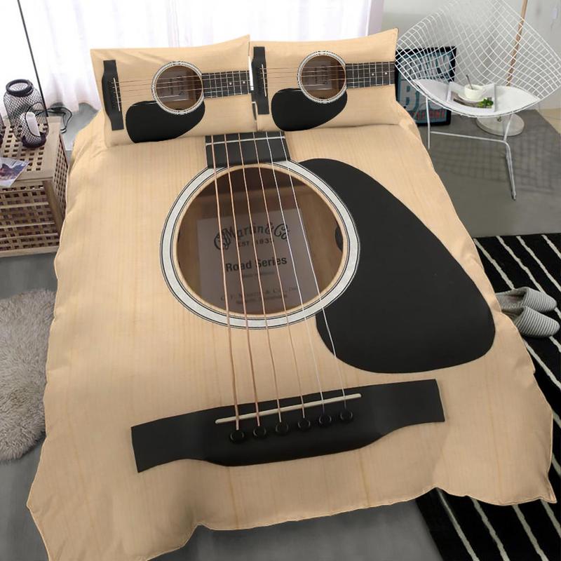 Wood Guitar Bedding Set