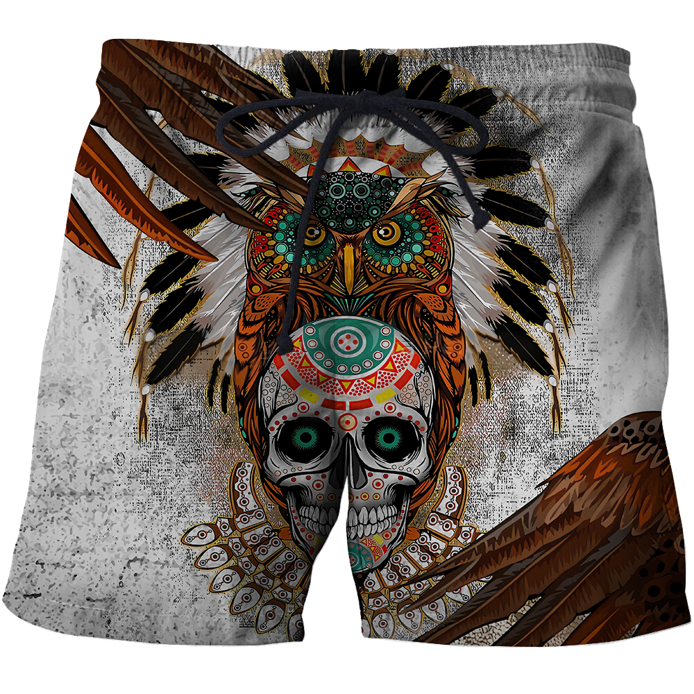 Sugar Native Skull Over Printed Hoodie