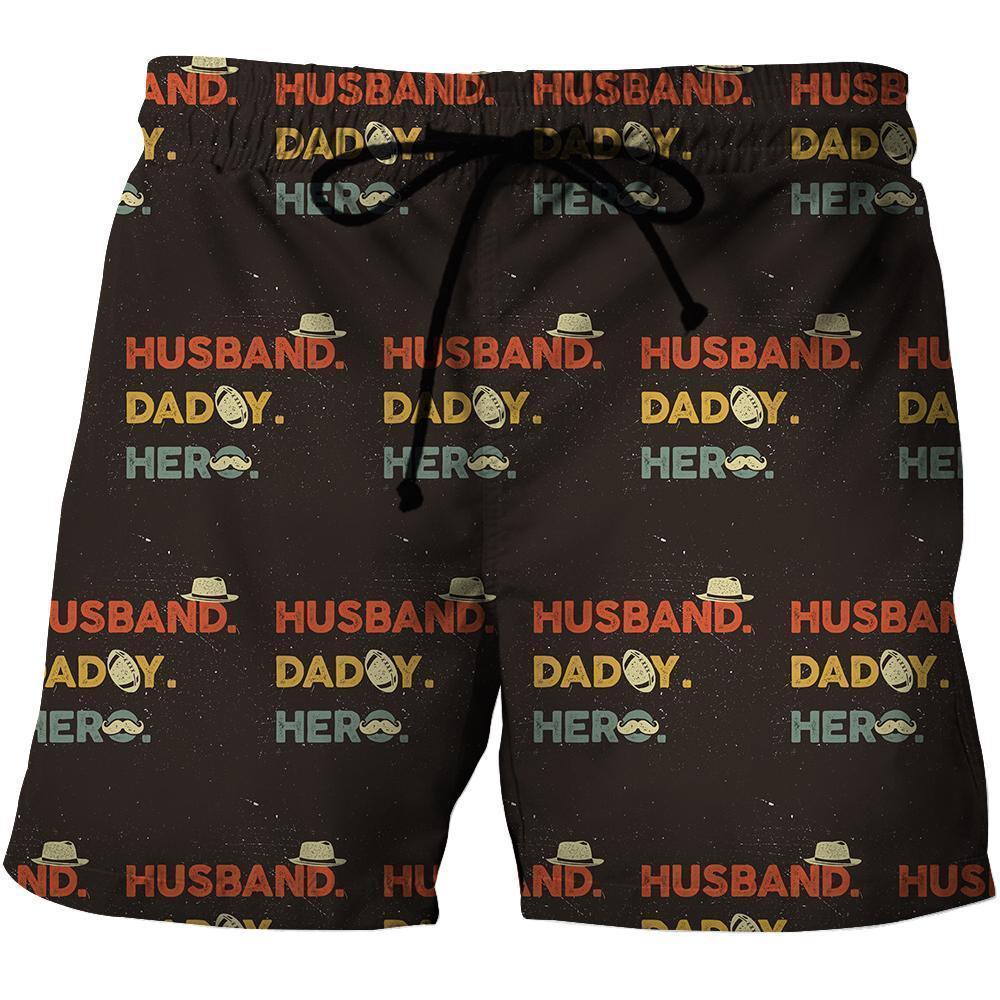 3D All Over Husband daddy Hero Hoodie - Amaze Style™-Apparel