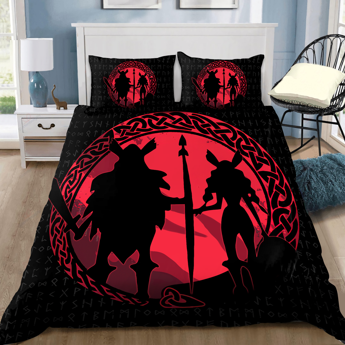 Viking Bedding Set Viking Couple