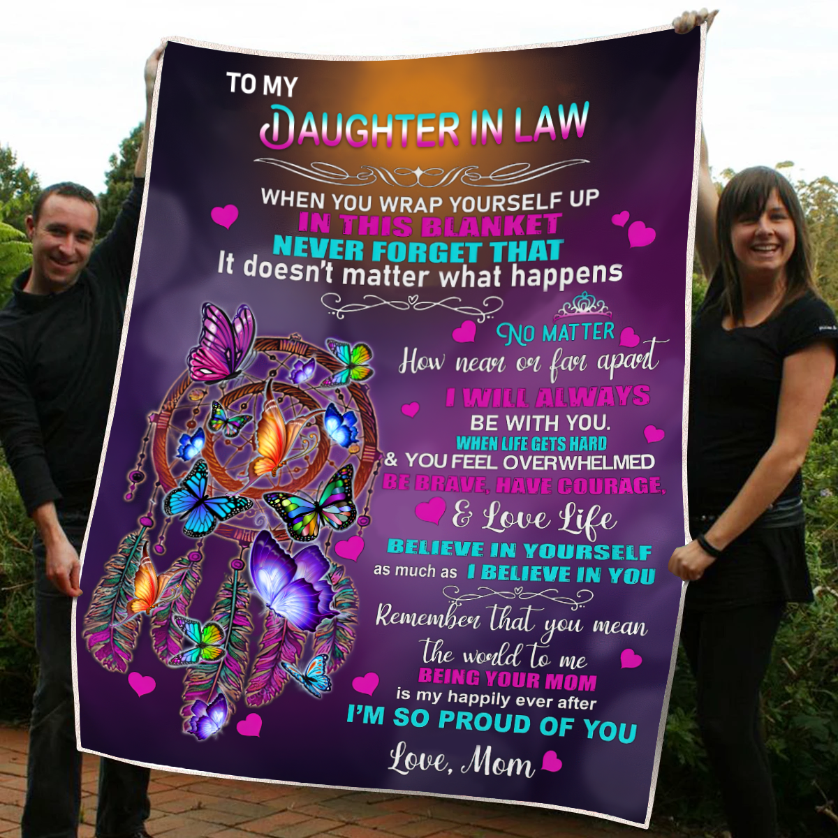 To My Daughter In Law - Premium Blanket