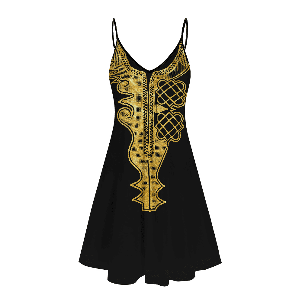 African Culture No 2 Summer Beach Dress