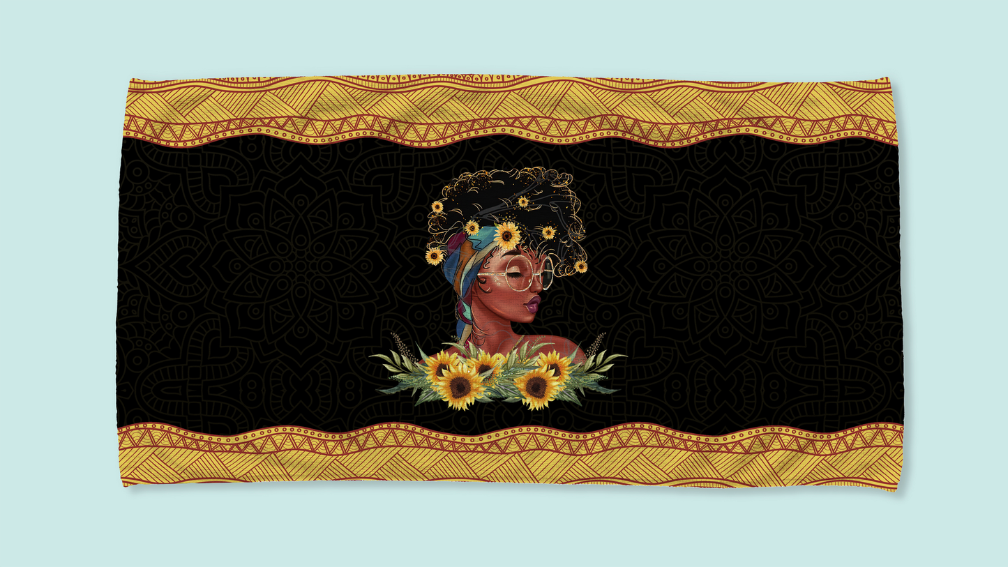 Afircan Culture Black Girl Summer Beach Towel SN16072103