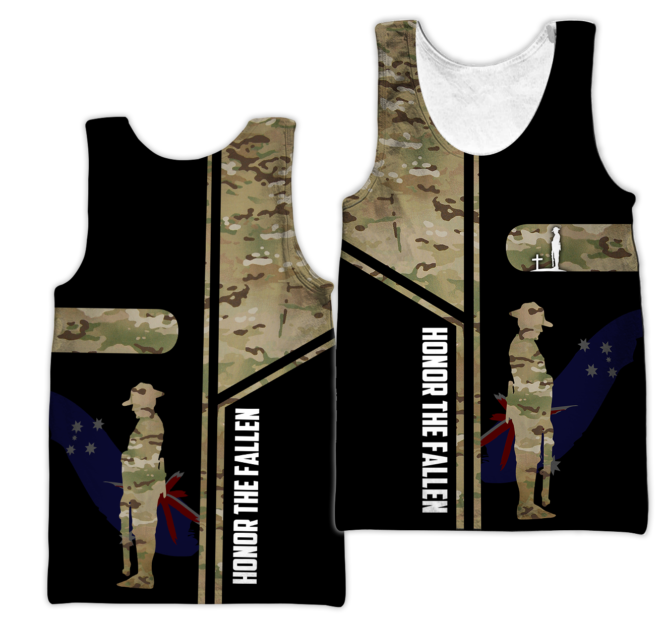 Tmarc Tee Custom name Australia Army Camo 3D Design print shirts ver.1