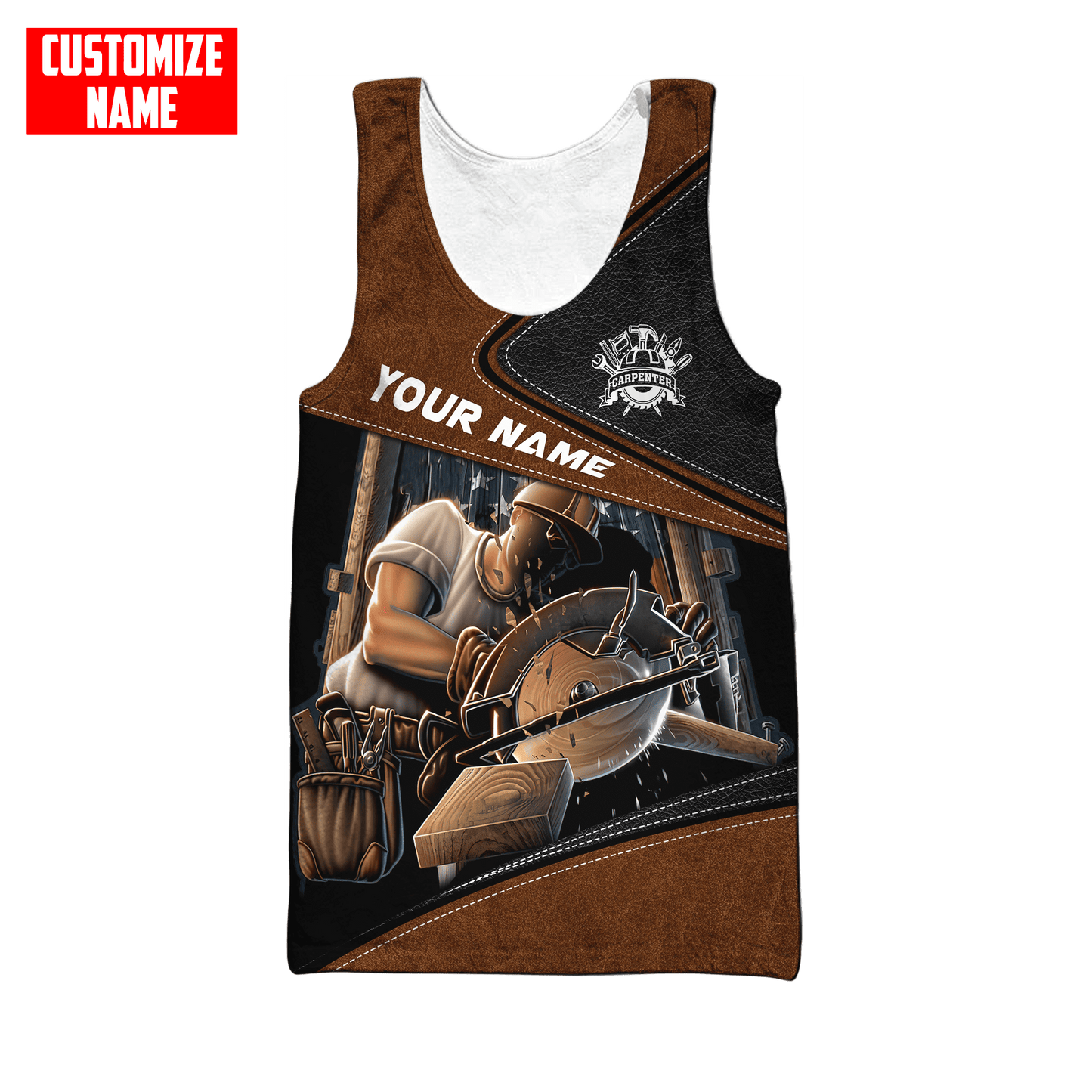 Tmarc Tee Personalized Name Carpenter 3D All Over Printed Unisex Shirts Ver 6