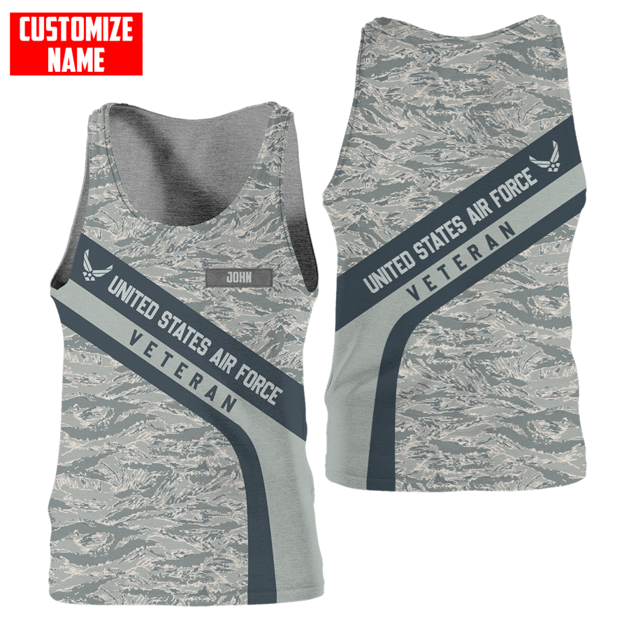 Premium Unique U.S Air Force Veteran Polo All Over Printed Personalized Shirt