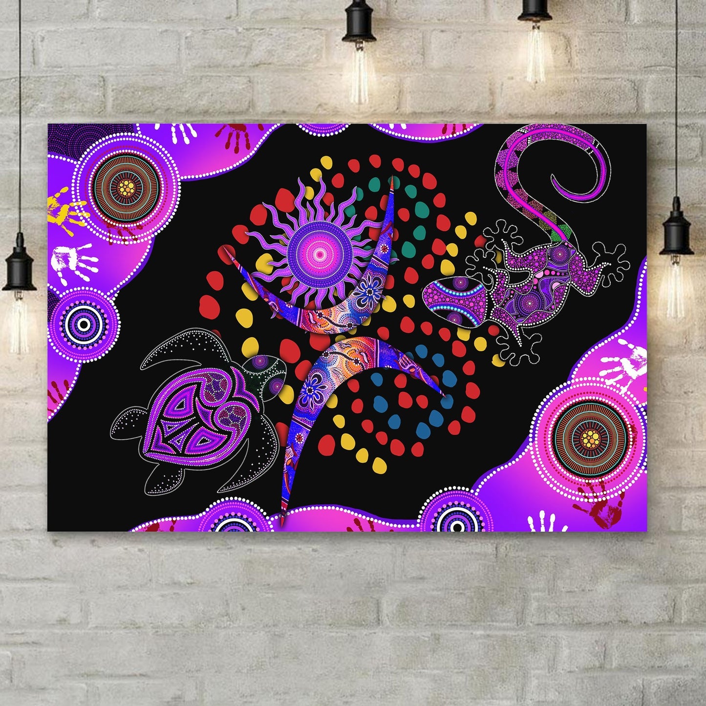 Aboriginal Naidoc Week 2021 Best Purple Turtle Lizard Horizontal Poster