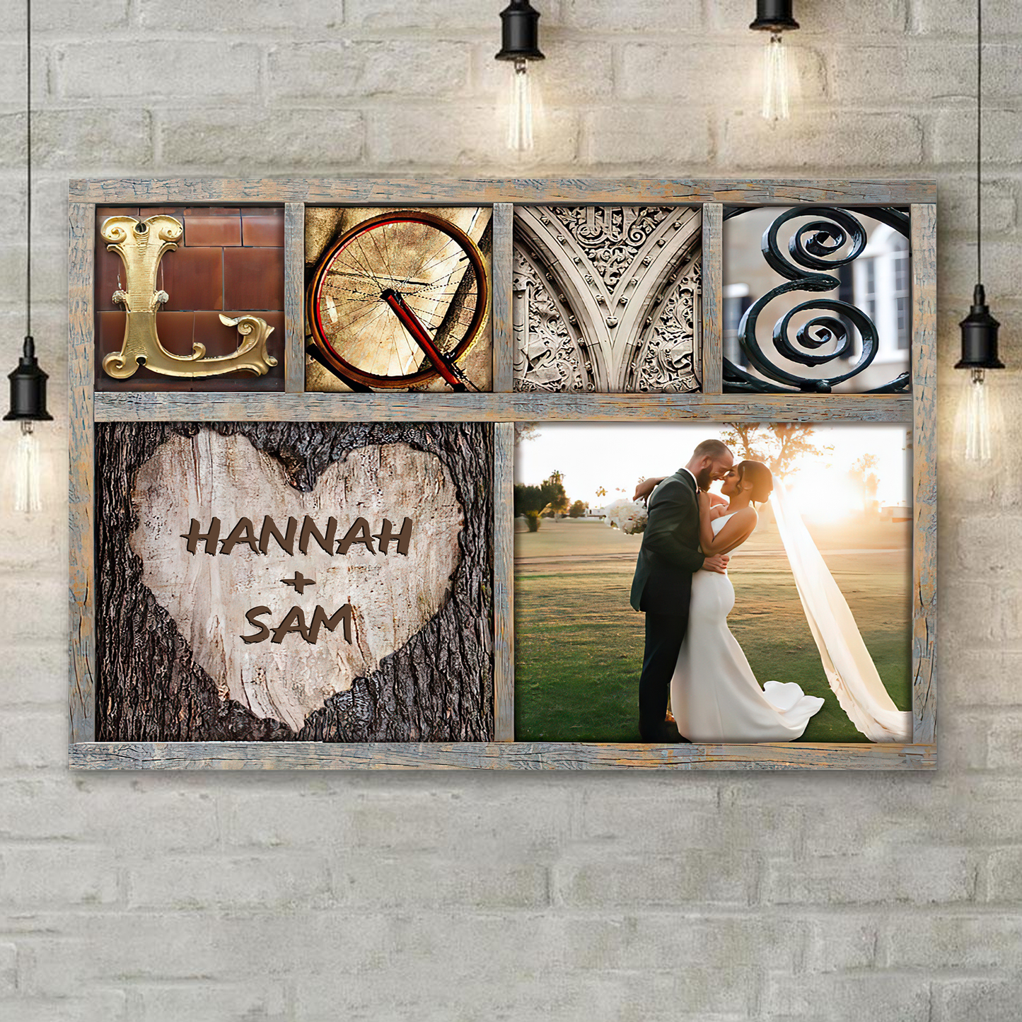 Love Personalized Canvas Poster Home Decor Best Gift For Couple