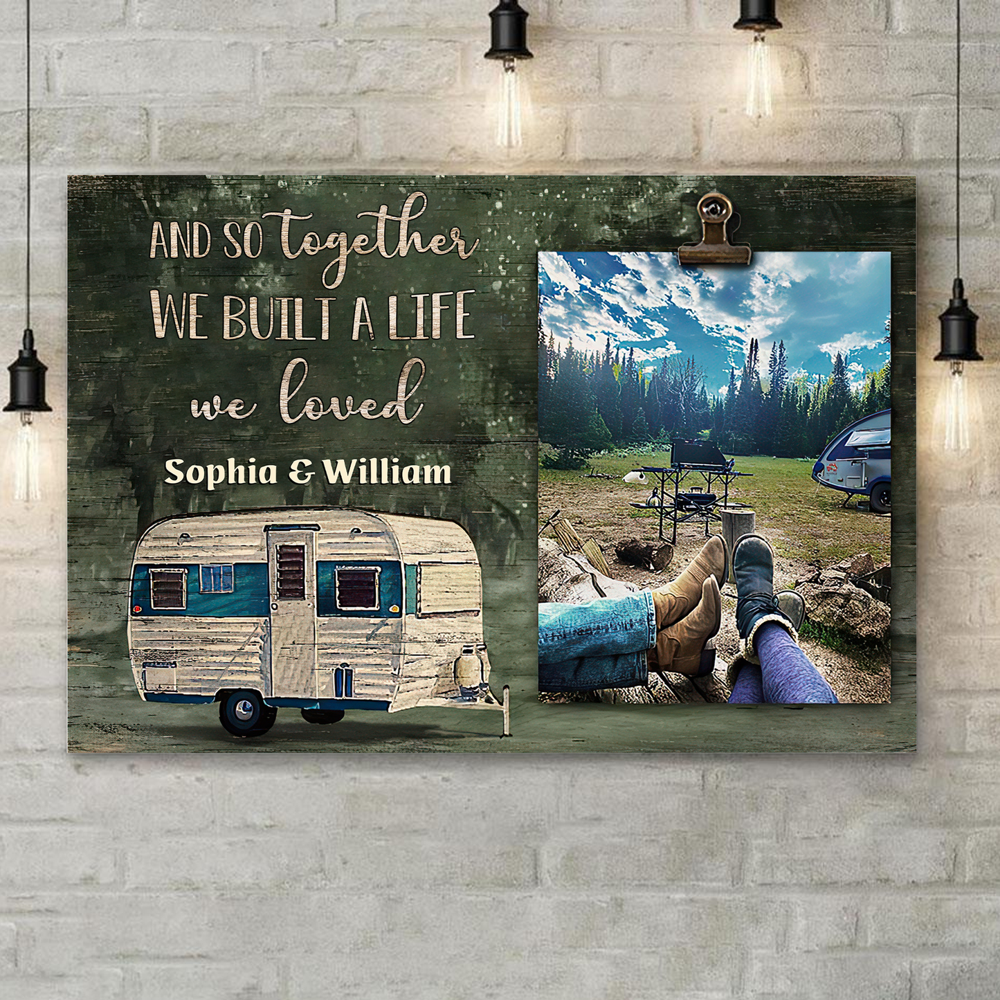 And Together They Built A Life They Loved Personalized Canvas Poster Home Decor Best Gift For Couple