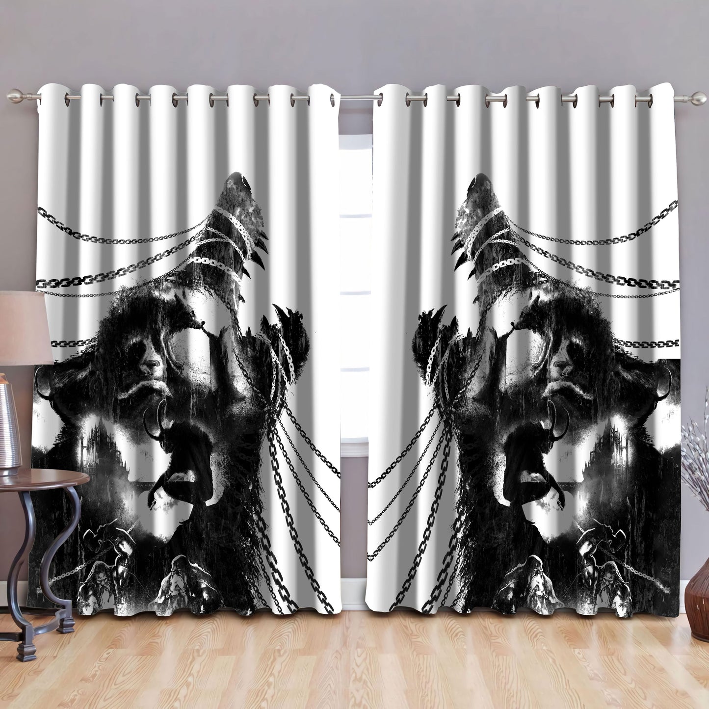 Wolf Satanic Curtains NTN07032102