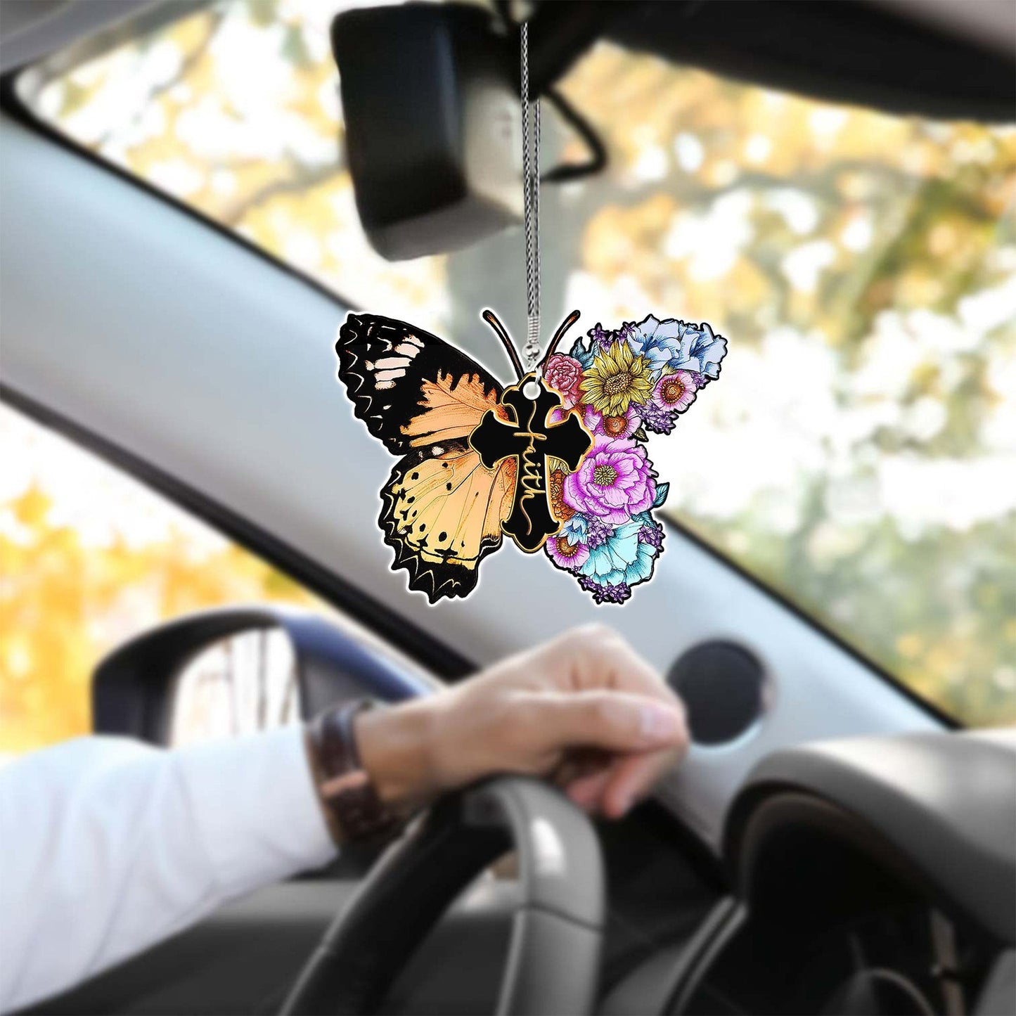 Butterfly Faith Unique Design Car Hanging Ornament